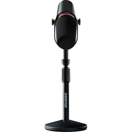 Shure MV7+ XLR/USB Podcast Microphone with Stand - Black