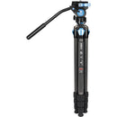Sirui ST124 en fibre de carbone à 4 sections trépied & Va-5 X Fluid Head Kit