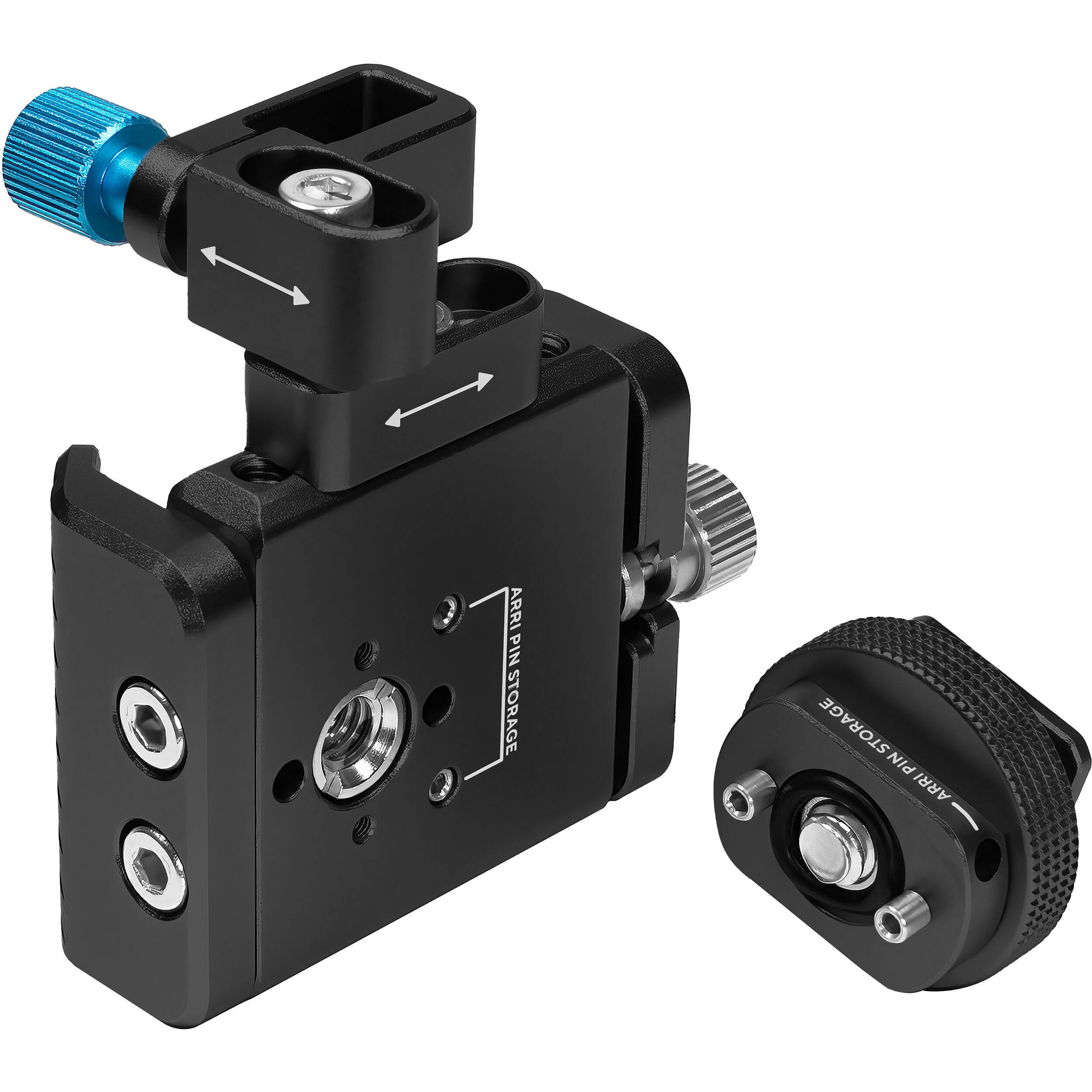 Kondor Blue T5/T7 Samsung SSD Holder for Blackmagic Pocket Cinema Camera 4K/6K & Z Cam Cages (Raven Black)