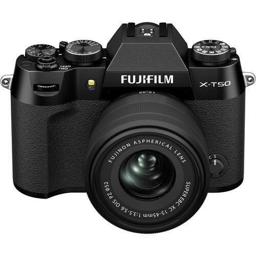 FUJIFILM X-T50 レンズキット　ブラック Fujifilm X-T50 Mirrorless Camera with XC15-45mm Lens Kit - Black