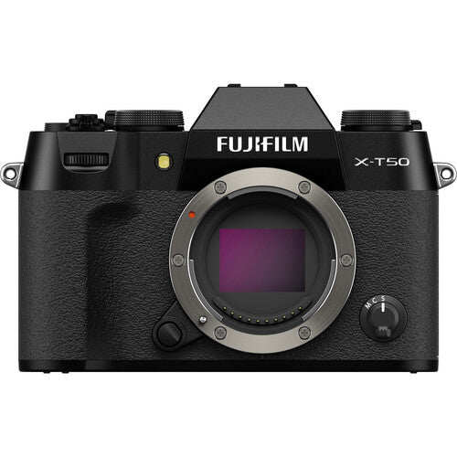 Fujifilm X-T50 Mirrorless Camera with XC15-45mm Lens Kit - Black