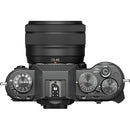 Fujifilm X-T50 sans miroir caméra Boîtier, w / xc15-45mmf3.5- 5.6 OIS PZ Objectif Kit - argent charbon de bois