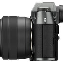 Fujifilm X-T50 sans miroir caméra Boîtier, w / xc15-45mmf3.5- 5.6 OIS PZ Objectif Kit - argent charbon de bois