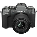 Fujifilm X-T50 sans miroir caméra Boîtier, w / xc15-45mmf3.5- 5.6 OIS PZ Objectif Kit - argent charbon de bois