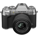 Fujifilm X-T50 sans miroir caméra Boîtier, w / xc15-45mmf3.5- 5.6 OIS PZ Objectif Kit - argent