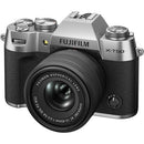 Fujifilm X-T50 sans miroir caméra Boîtier, w / xc15-45mmf3.5- 5.6 OIS PZ Objectif Kit - argent