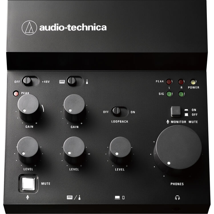 Audio-Technica AT-UMX3 Livestreaming USB Audio Mixer (Black)