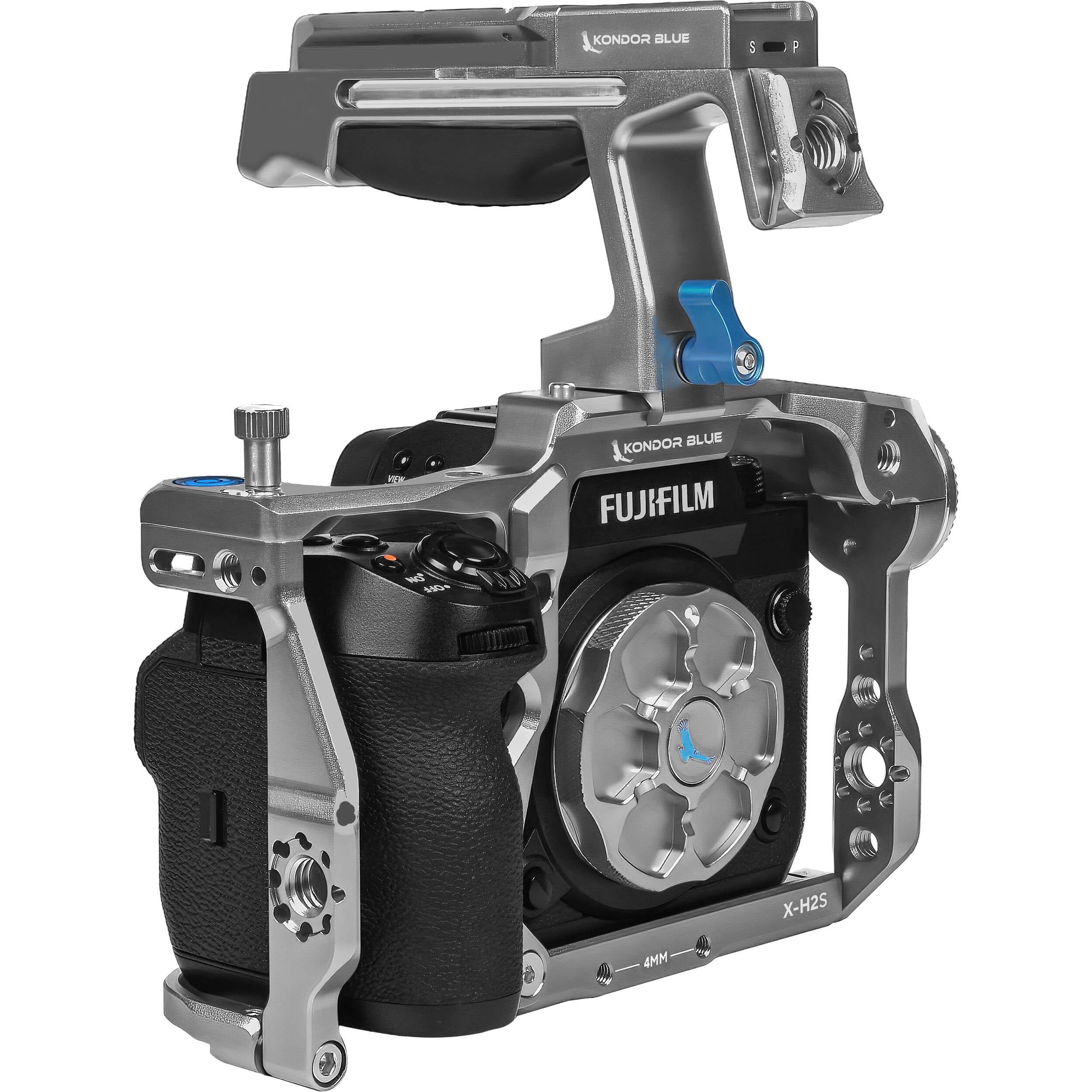 Kondor Blue Cage with Top Handle for FUJIFILM X-H2S (Space Gray)