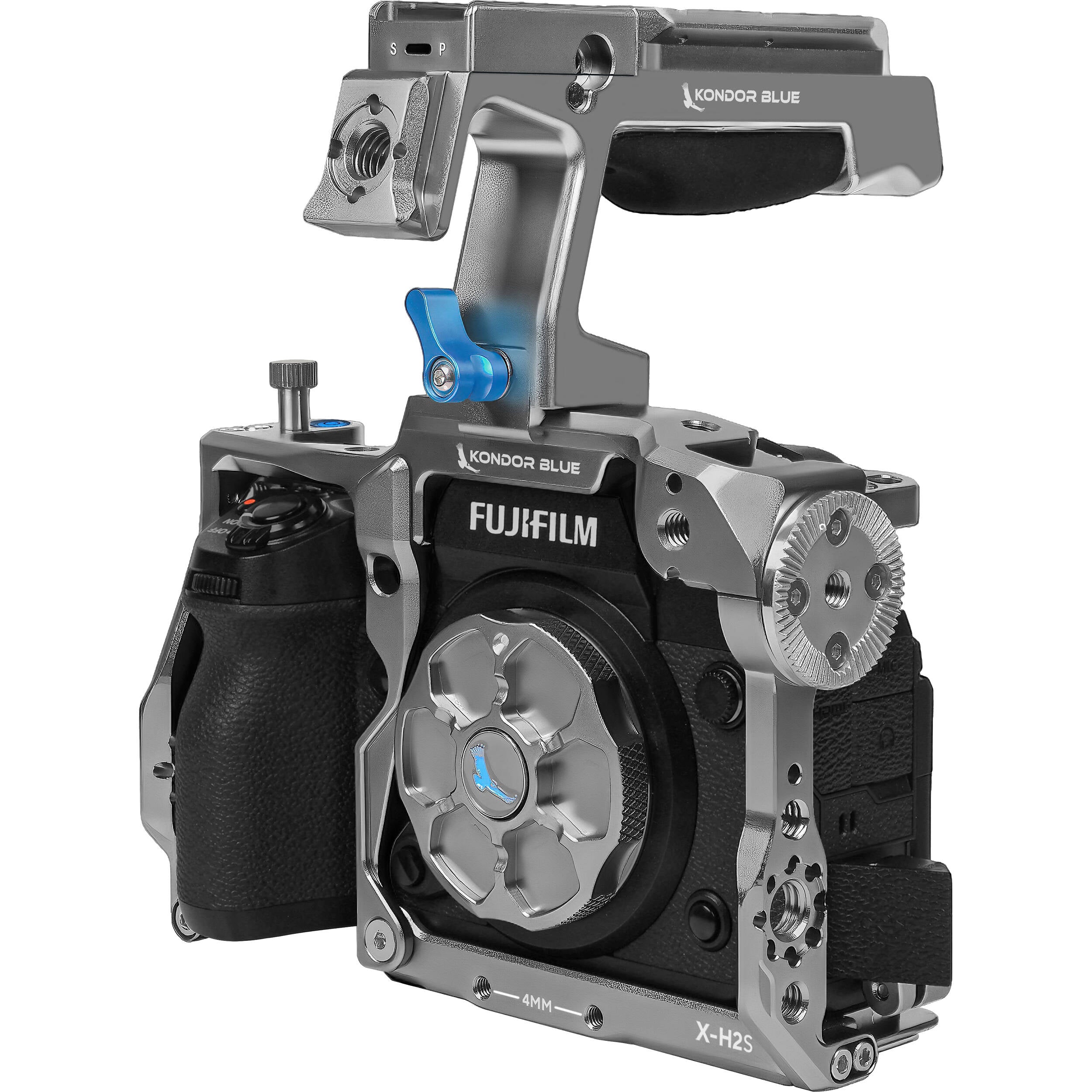 Kondor Blue Cage with Top Handle for FUJIFILM X-H2S (Space Gray)