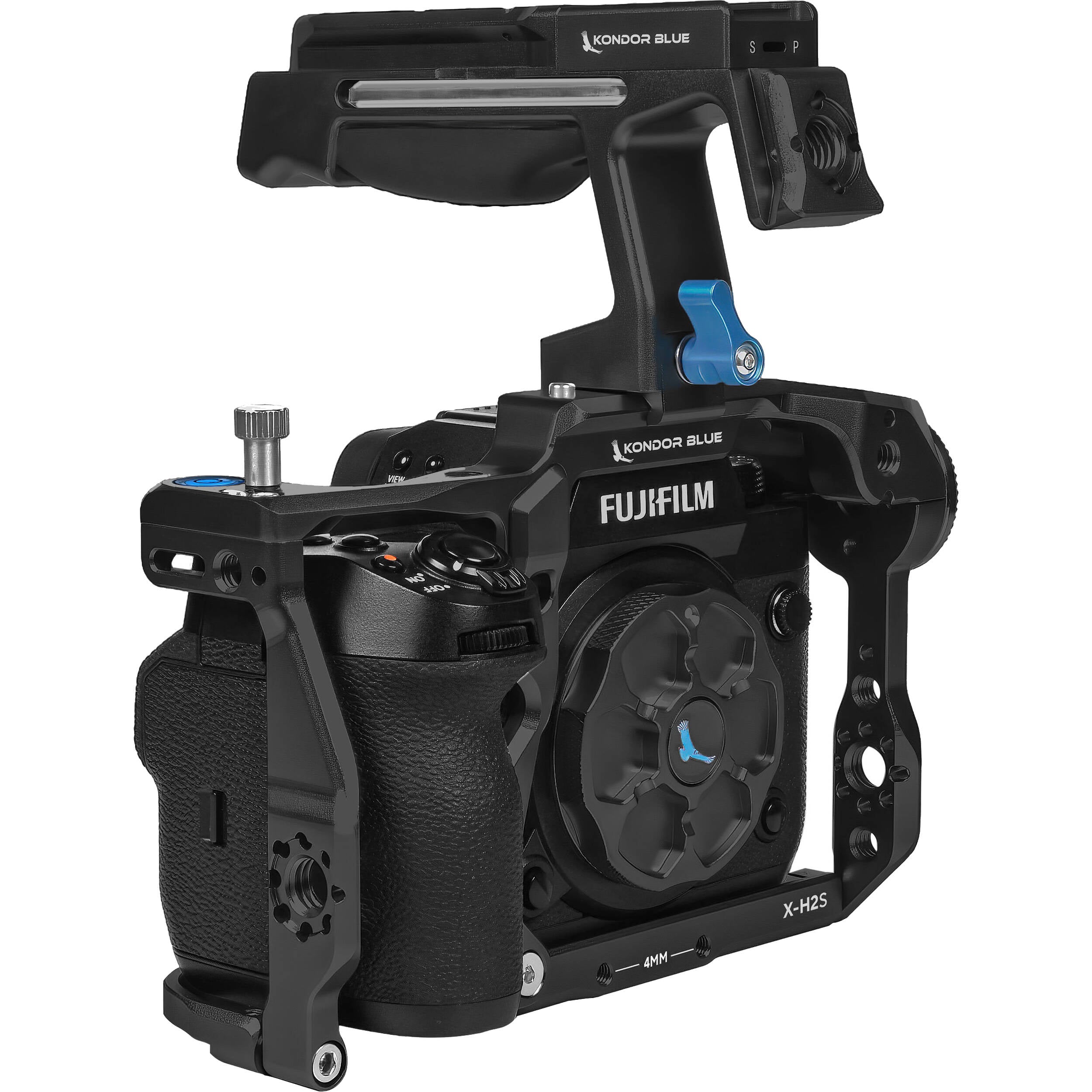 Kondor Blue Cage with Top Handle for FUJIFILM X-H2S (Raven Black)