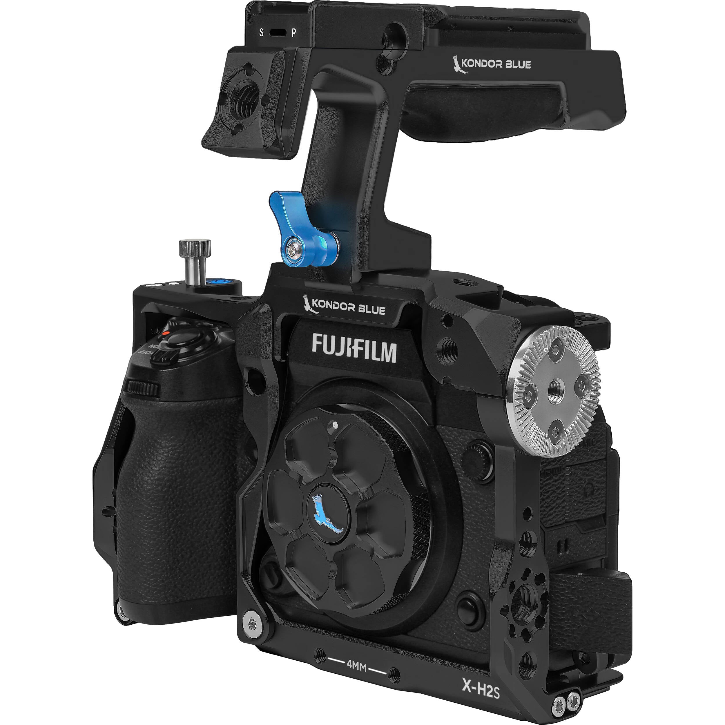Kondor Blue Cage with Top Handle for FUJIFILM X-H2S (Raven Black)