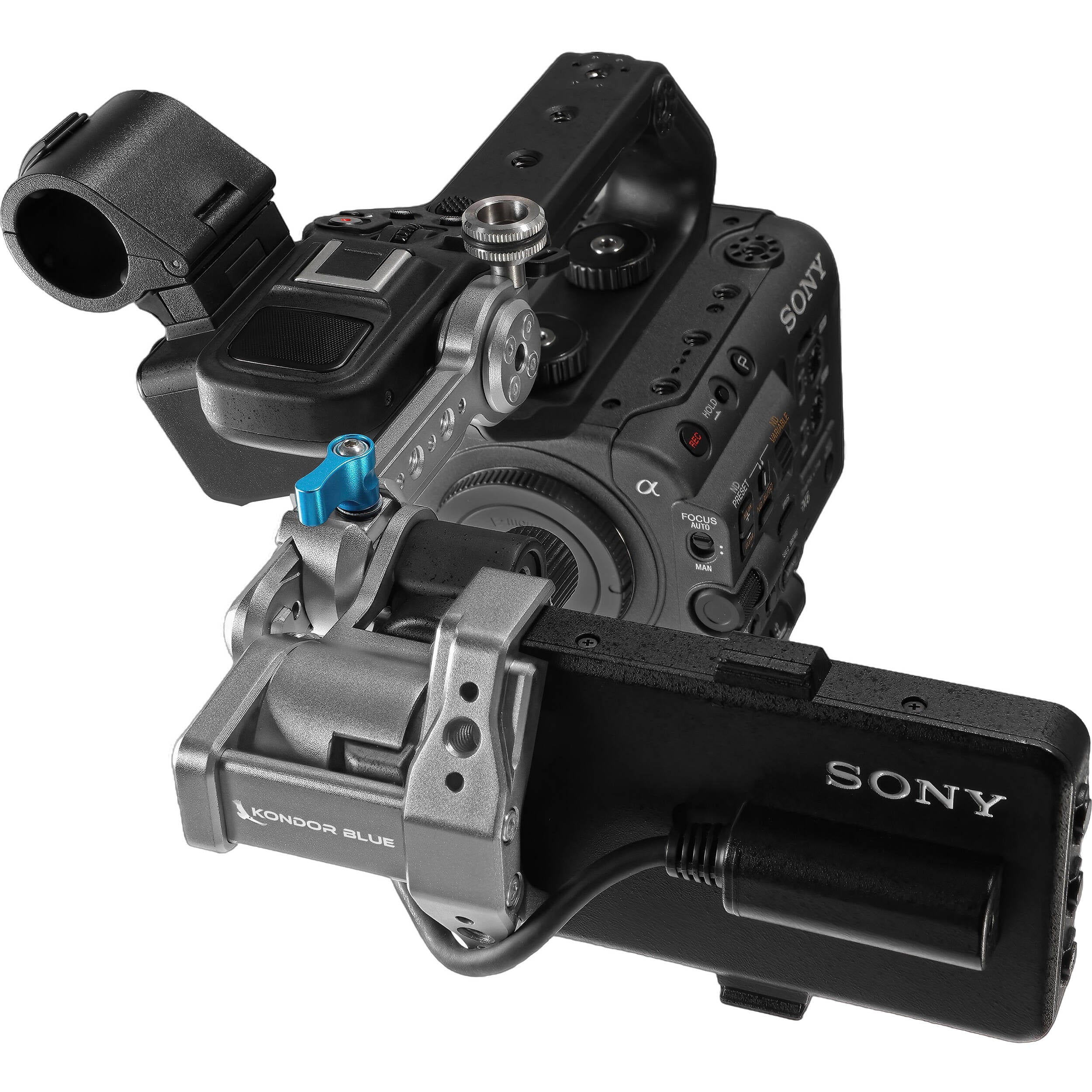 Kondor Blue EVF Bracket for Sony FX6 (Space Gray)