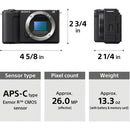 Sony ZV-E10 II sans miroir caméra (Noir)
