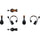 Hollyland Solidcom SE Global 5S 5-Person Full-Duplex Single-Ear Noise-Canceling Headset Intercom System (2.4 GHz)