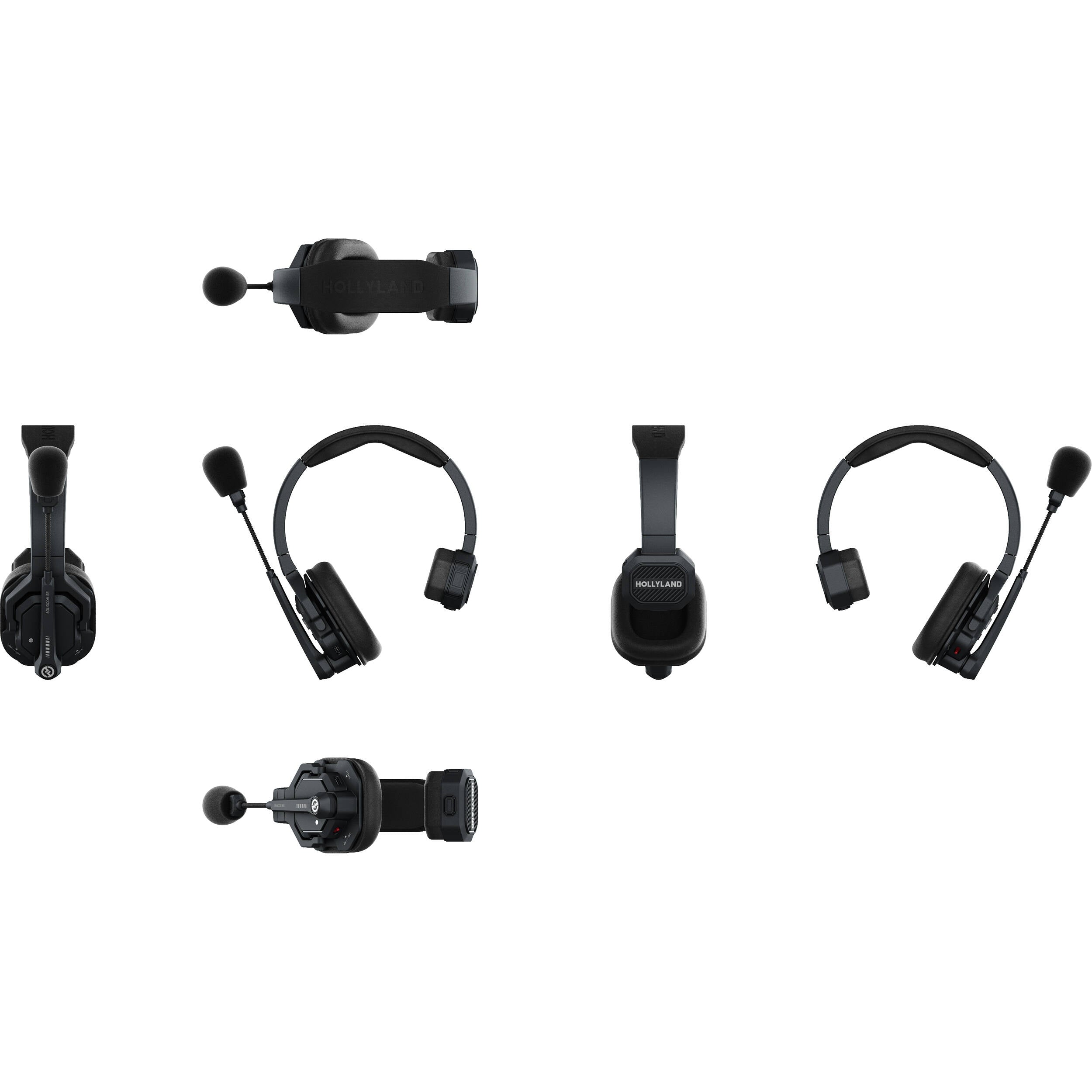 Hollyland Solidcom SE Global 5S 5-Person Full-Duplex Single-Ear Noise-Canceling Headset Intercom System (2.4 GHz)