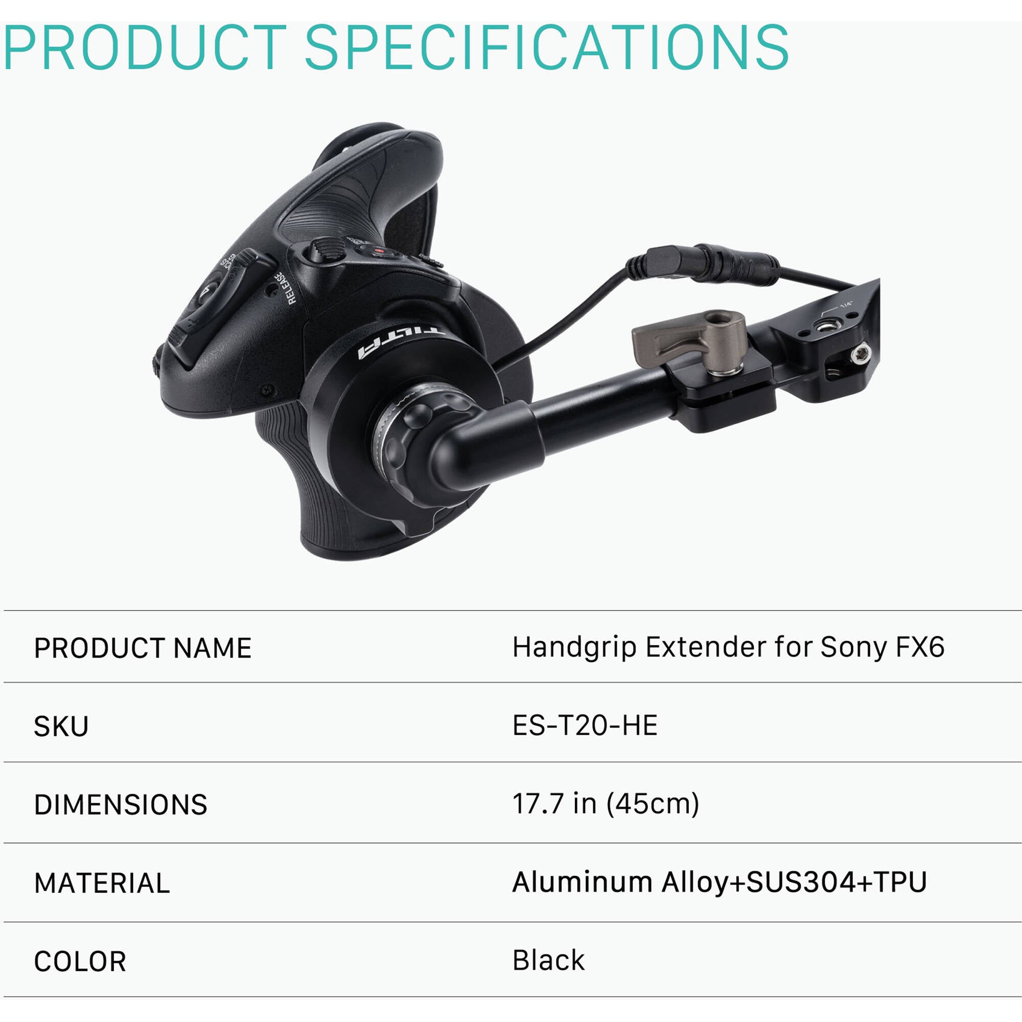 Tilta Handgrip Extender for Sony FX6