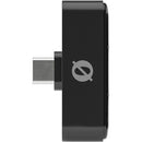 Système de microphone sans fil ultracompact sans fil sans fil avec connecteur USB-C (2,4 GHz, noir)