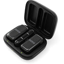 Système de microphone sans fil ultracompact sans fil sans fil avec connecteur USB-C (2,4 GHz, noir)