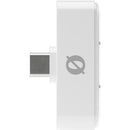 Système de microphone sans fil ultracompact sans fil sans fil avec connecteur USB-C (2,4 GHz, blanc)