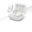 Système de microphone sans fil ultracompact sans fil sans fil avec connecteur USB-C (2,4 GHz, blanc)