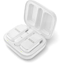 Système de microphone sans fil ultracompact sans fil sans fil avec connecteur USB-C (2,4 GHz, blanc)