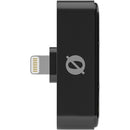 Système de microphone sans fil ultracompact sans fil sans fil avec un connecteur Lightning (2,4 GHz, noir)