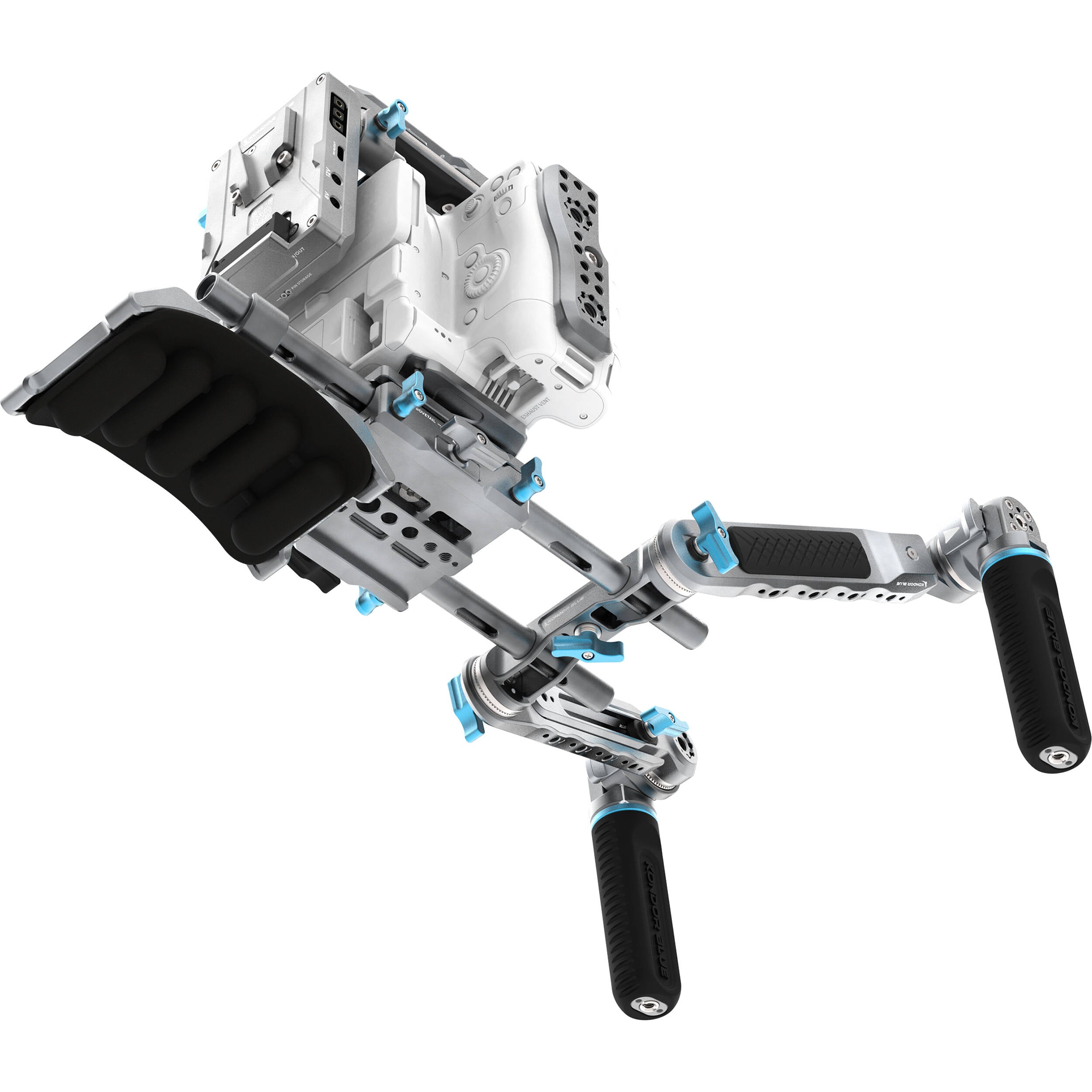 Kondor Blue Ultimate Rig with V-Mount Battery Plate for Canon C80 (Space Gray)