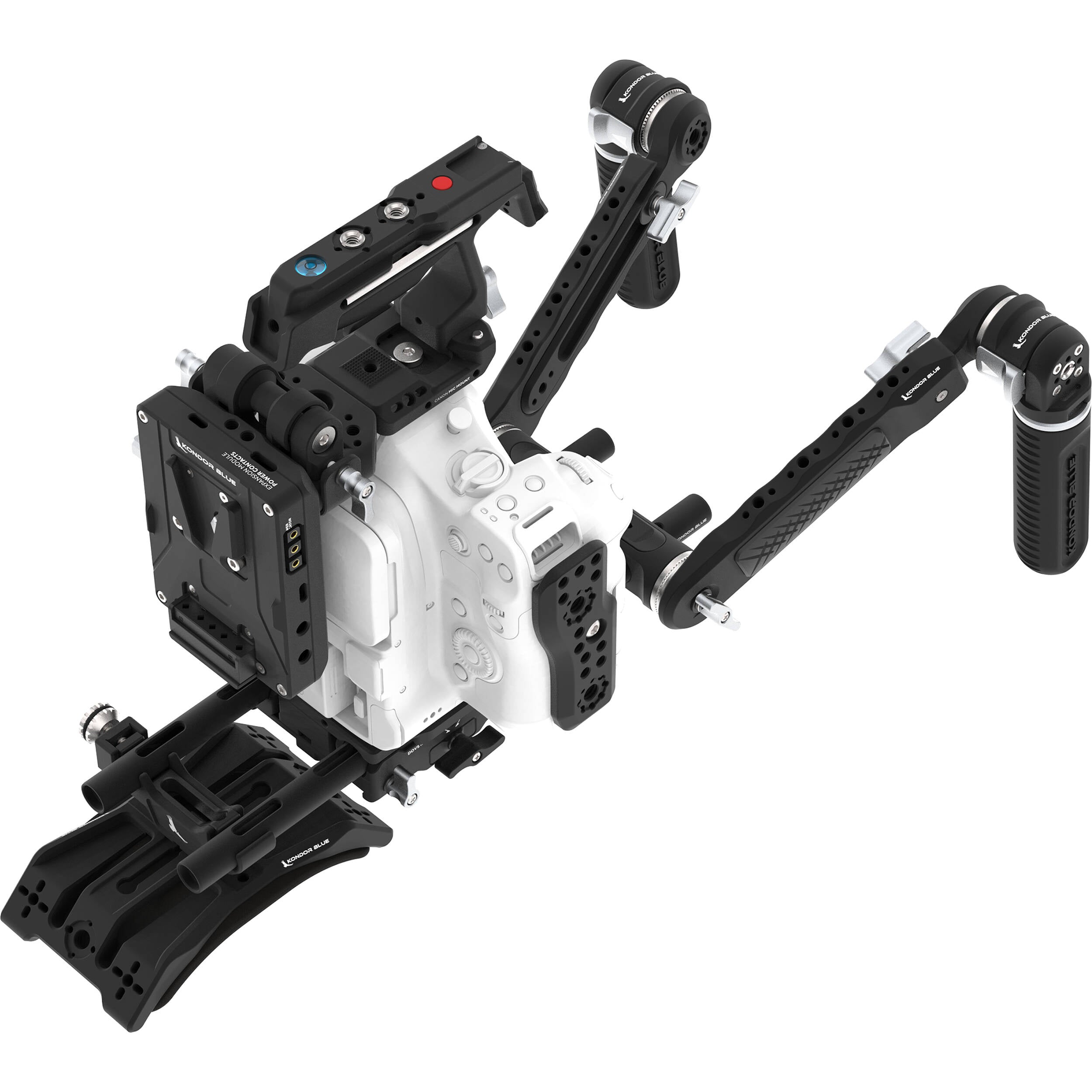Kondor Blue Ultimate Rig with V-Mount Battery Plate for Canon C80 (Raven Black)