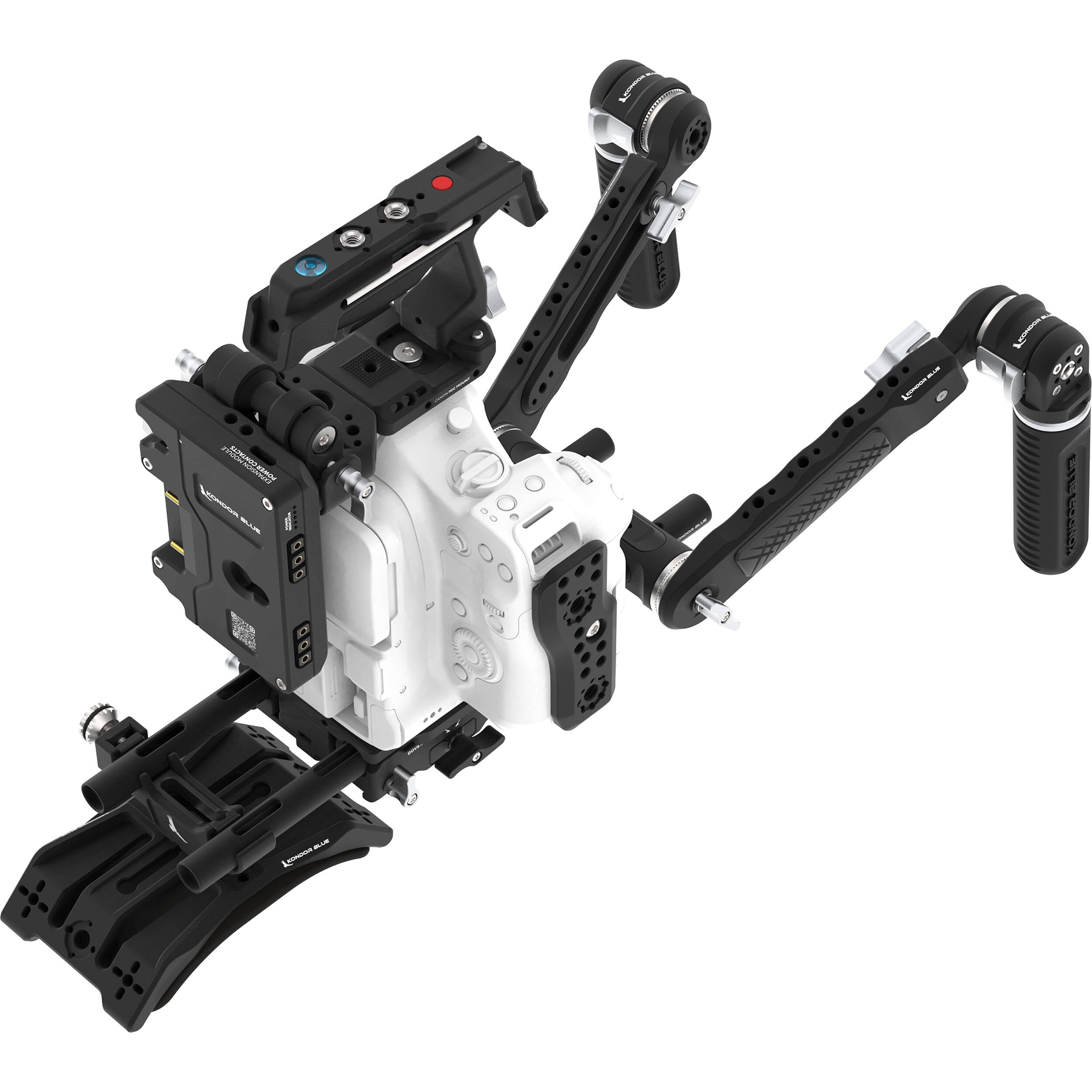 Kondor Blue Ultimate Rig with Gold Mount Battery Plate for Canon C80 (Raven Black)