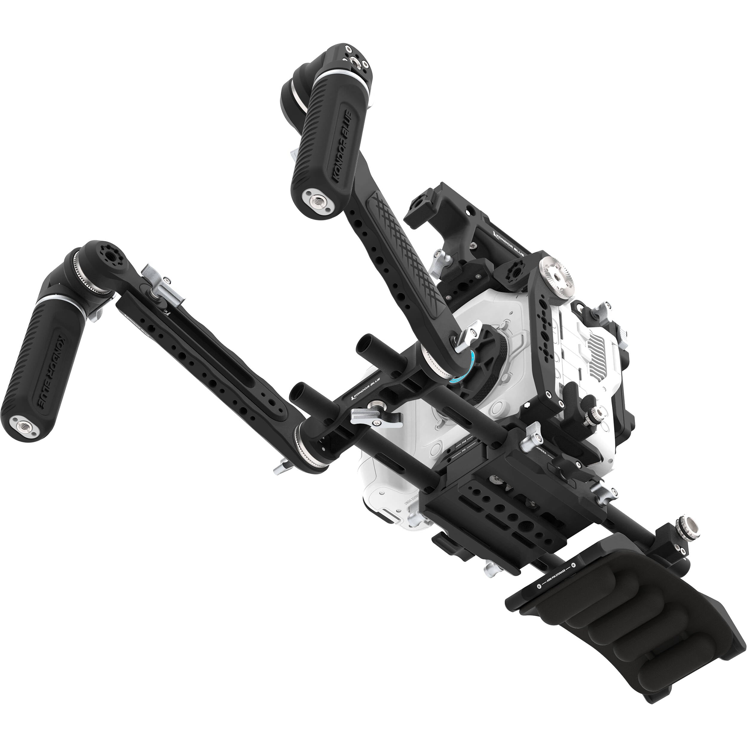 Kondor Blue Ultimate Rig with Gold Mount Battery Plate for Canon C80 (Raven Black)