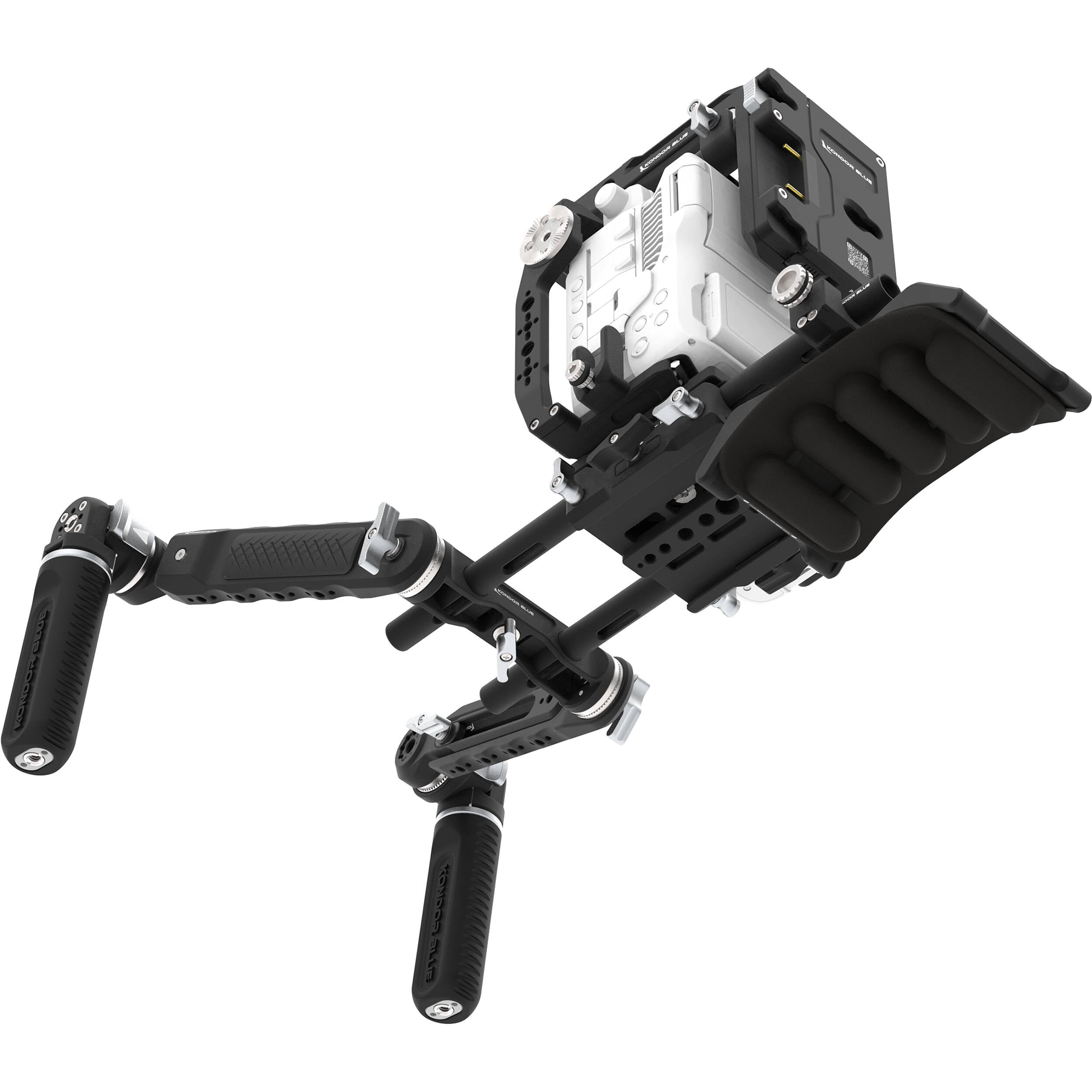 Kondor Blue Ultimate Rig with Gold Mount Battery Plate for Canon C80 (Raven Black)