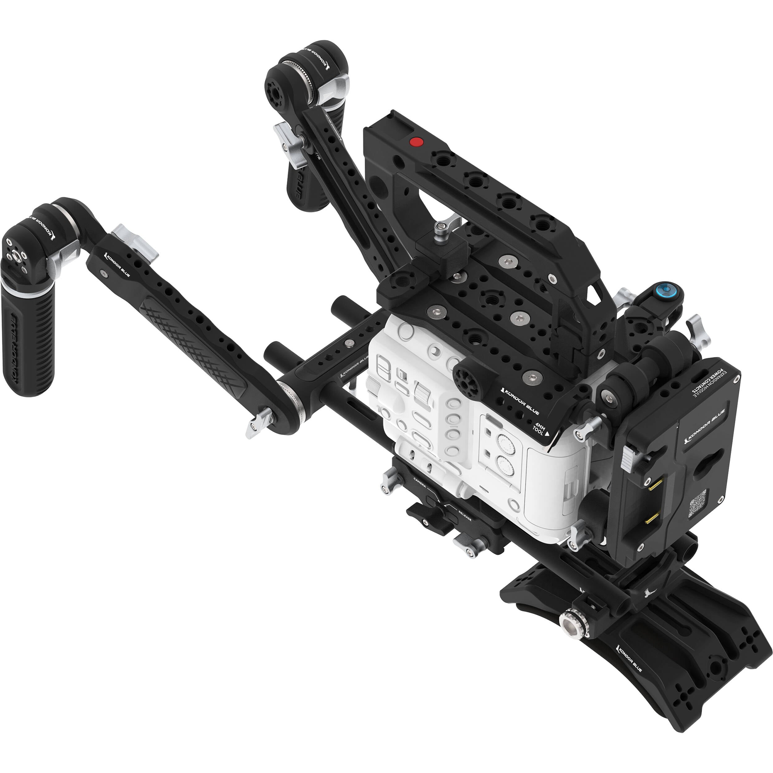 Kondor Blue Ultimate Rig MKII for Sony FX6 (Raven Black, Gold Mount)
