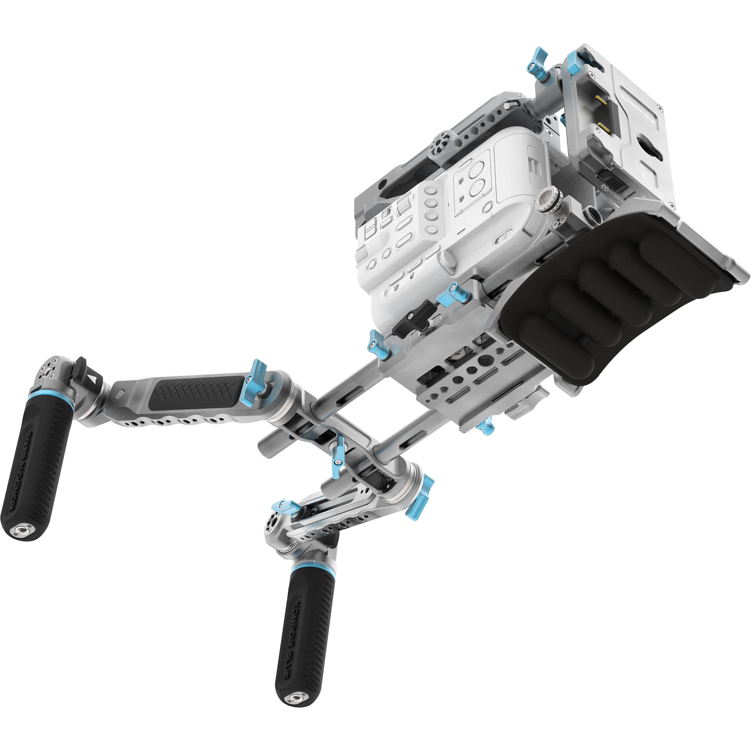 Kondor Blue Ultimate Rig MKII for Sony FX6 (Space Gray, Gold Mount)