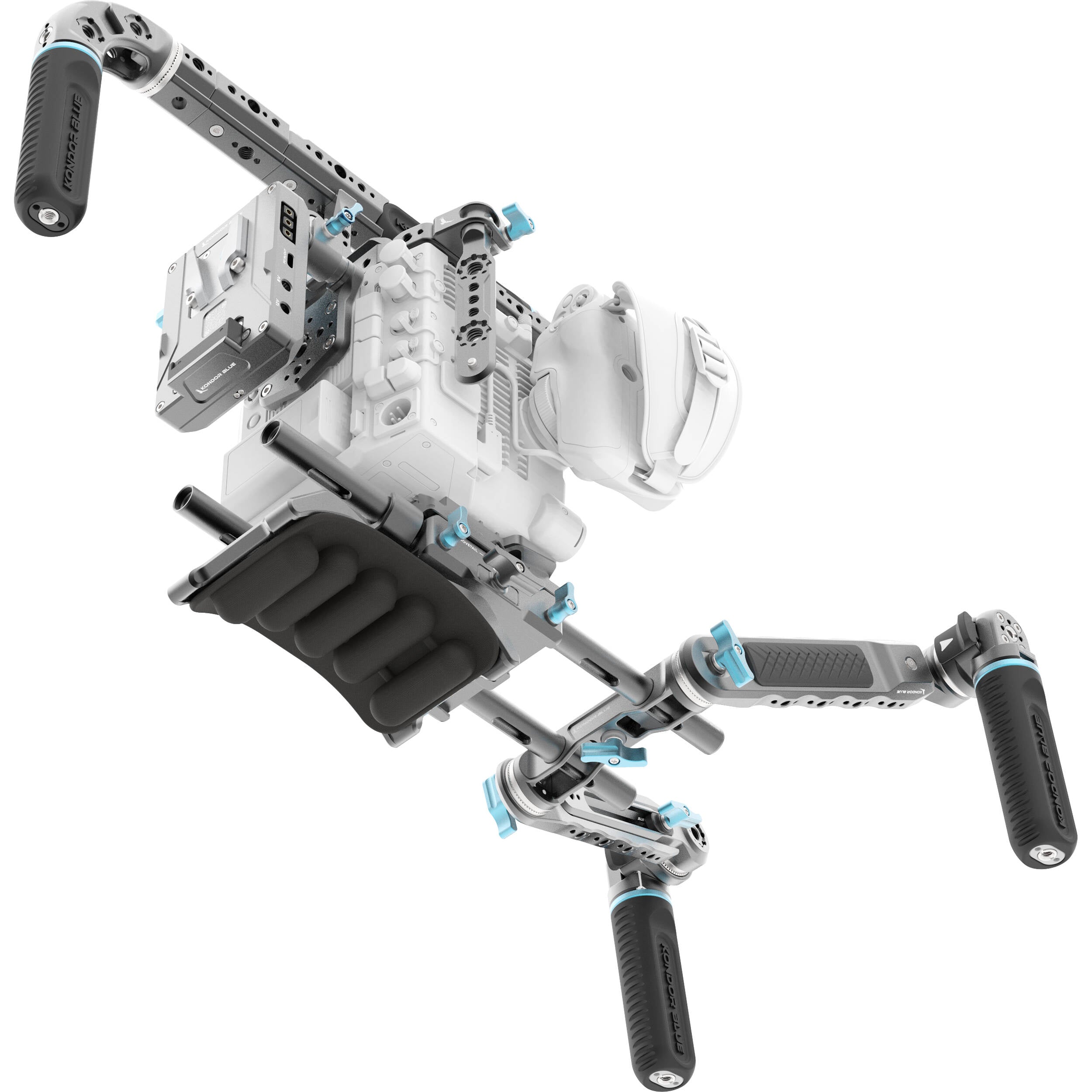 Kondor Blue Ultimate Cage Rig with Battery Plate for Canon EOS C400 (V-Mount, Space Gray)