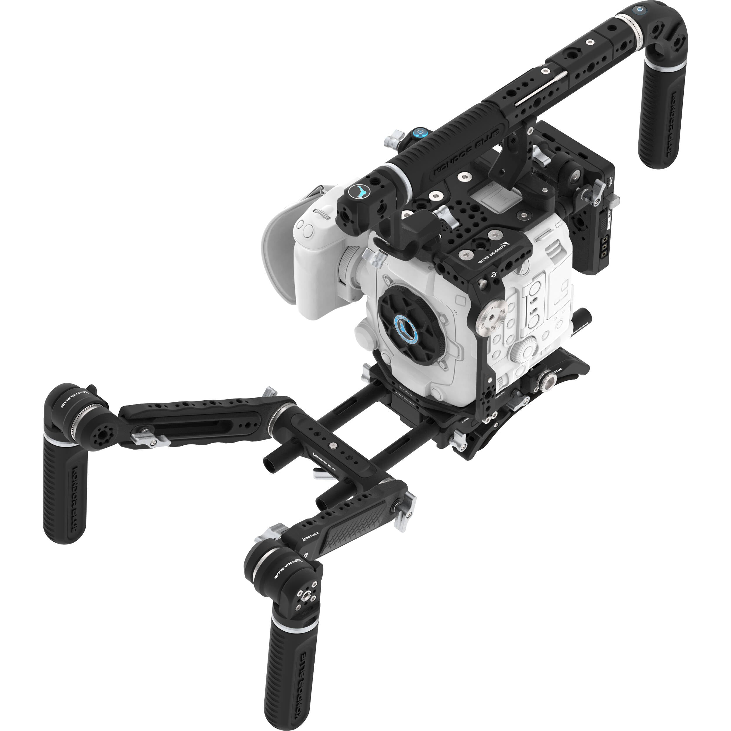 Kondor Blue Ultimate Cage Rig with Battery Plate for Canon EOS C400 (V-Mount, Raven Black)