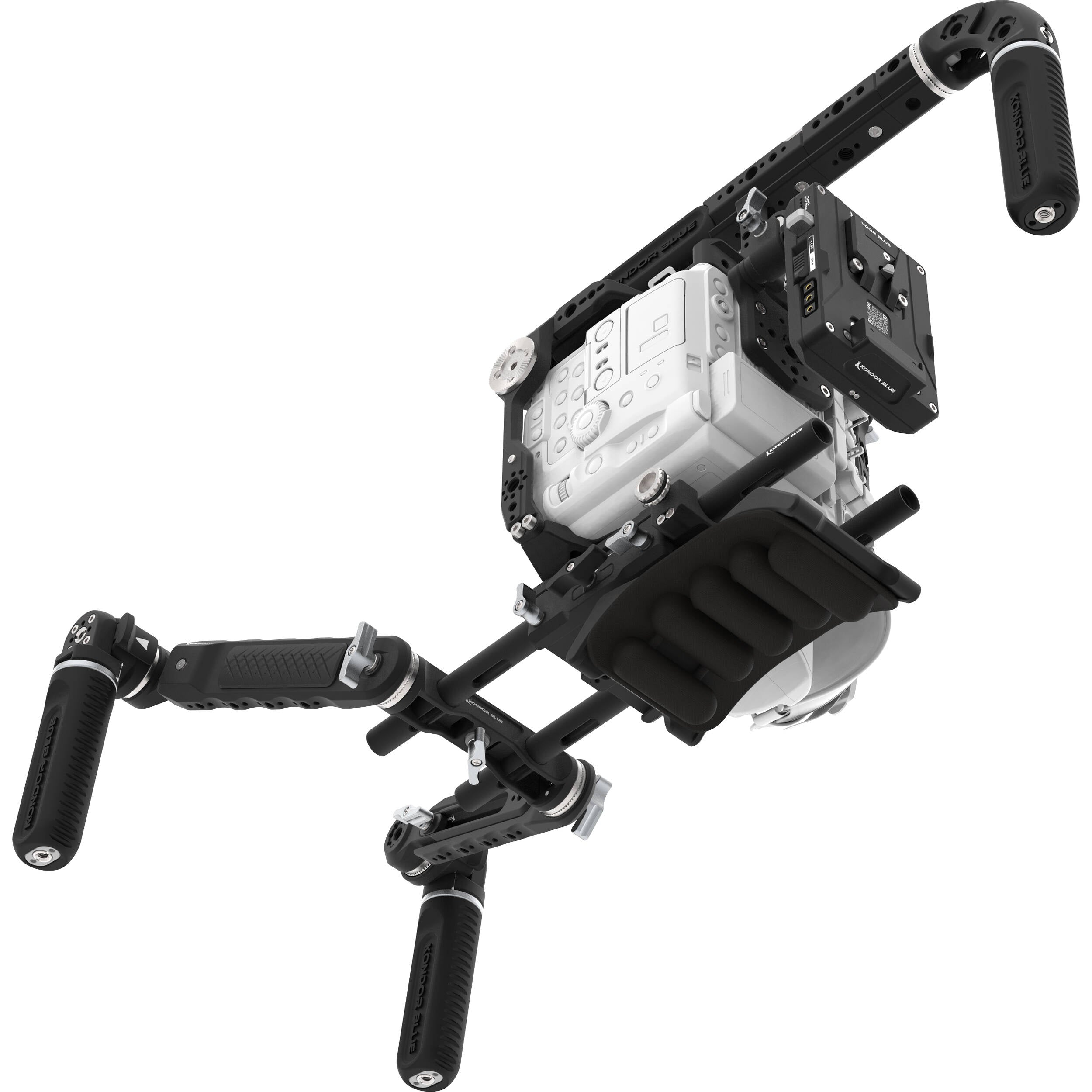 Kondor Blue Ultimate Cage Rig with Battery Plate for Canon EOS C400 (V-Mount, Raven Black)