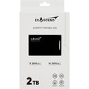 Exascend 2TB Element USB 3.2 Gen 2x2 Portable SSD (Black)