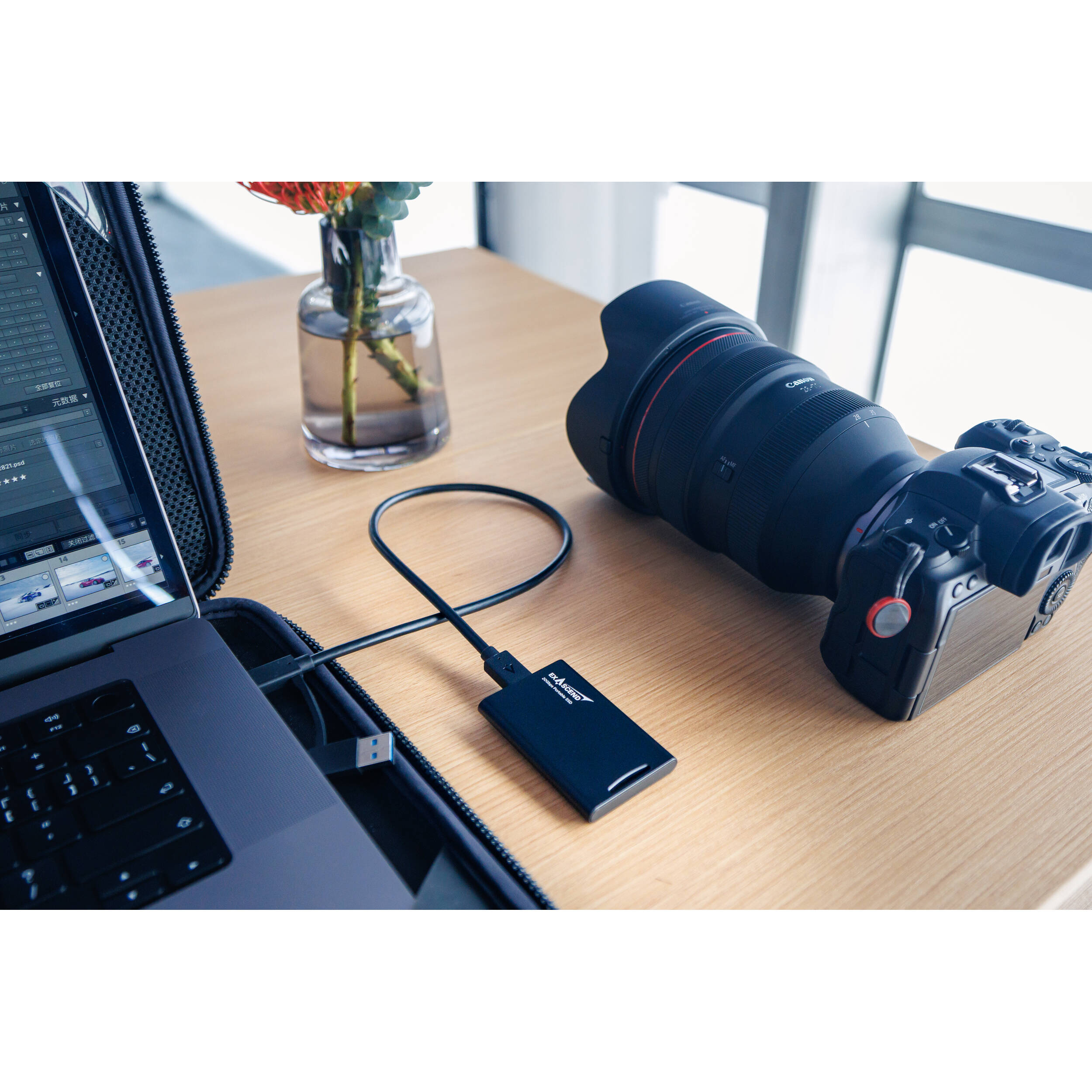 Exascend 2TB Element USB 3.2 Gen 2x2 Portable SSD (Black)