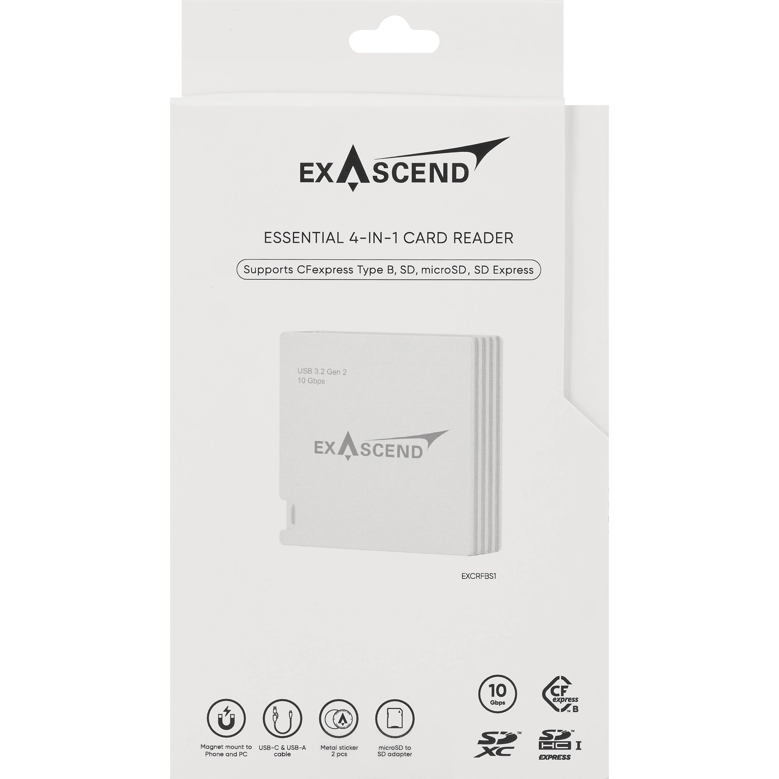 Exascend Essential 4-in-1 Multi-Slot Card Reader