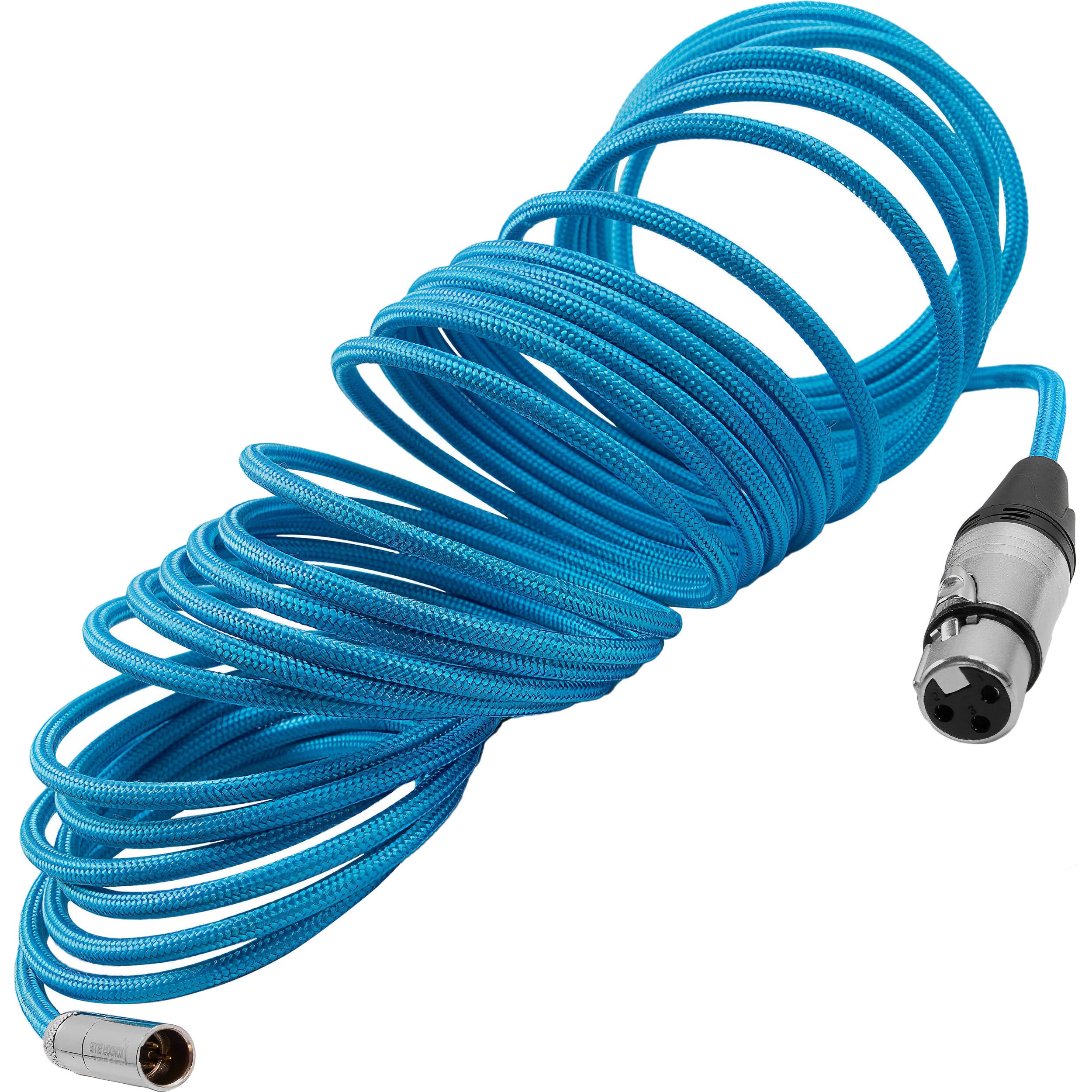 Kondor Blue Mini-XLR Male to XLR Female Audio Cable for Canon C70 & BMPCC 6K/4K (Blue, 25')