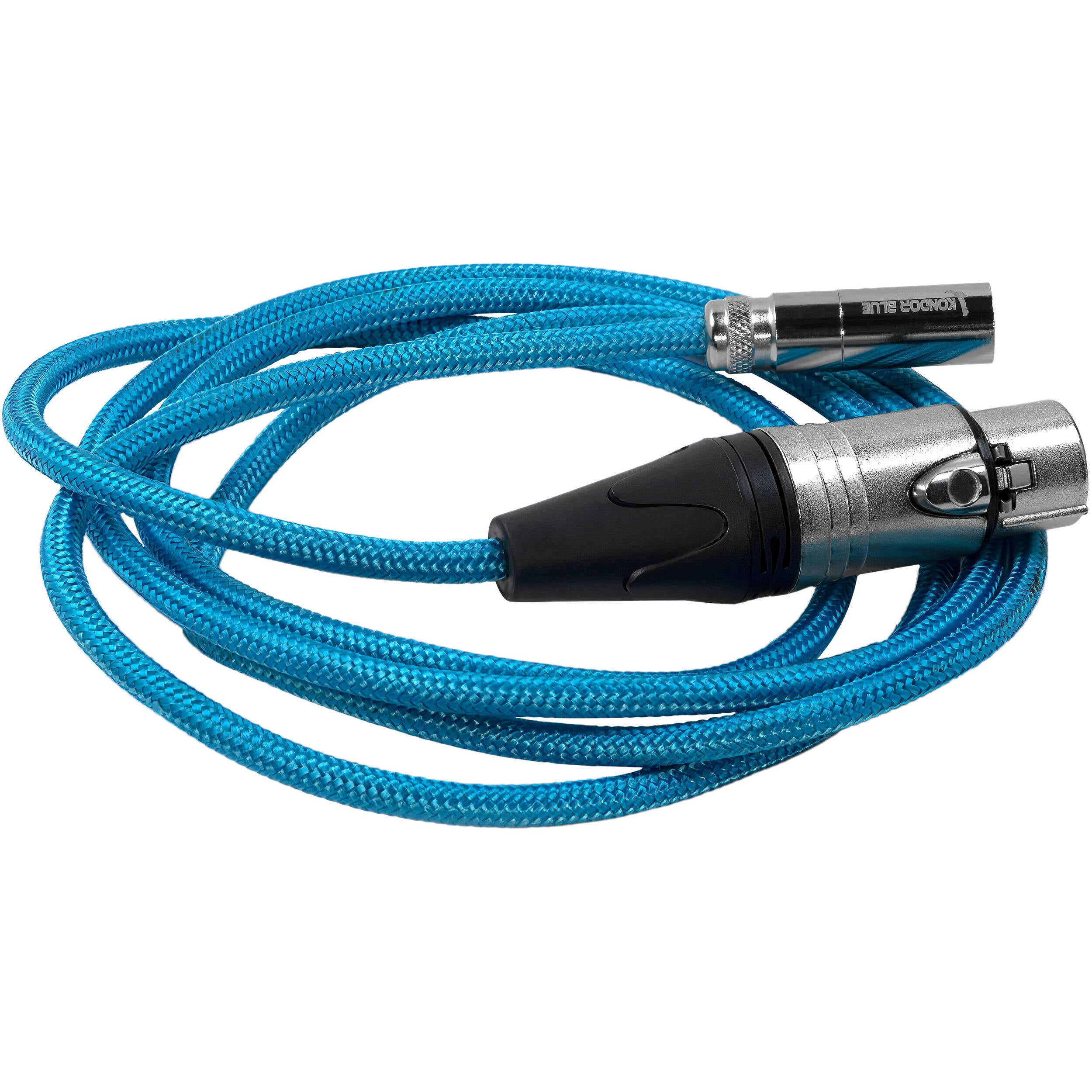Kondor Blue Mini-XLR Male to XLR Female Audio Cable for Canon C70 & BMPCC 6K/4K (Blue, 5')