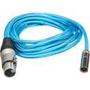 Kondor Blue Mini-XLR to XLR Female Cable for BMPCC 6K Pro & Canon C70 (Blue, 10')