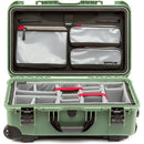 Nanuk 935 Wheeled Hard Utility Case with Padded Divider Insert & Lid Organizer (Sage)