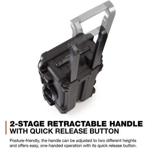 Nanuk 935 Wheeled Hard Utility Case with Padded Divider Insert & Lid Organizer  Black