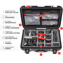 Nanuk 935 Étui utilitaire dur à roues avec insert de diviseur rembourré et organisateur de couvercle (Cyan Blue)