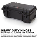 Nanuk 935 Wheeled Hard Utility Case with Padded Divider Insert & Lid Organizer  Black