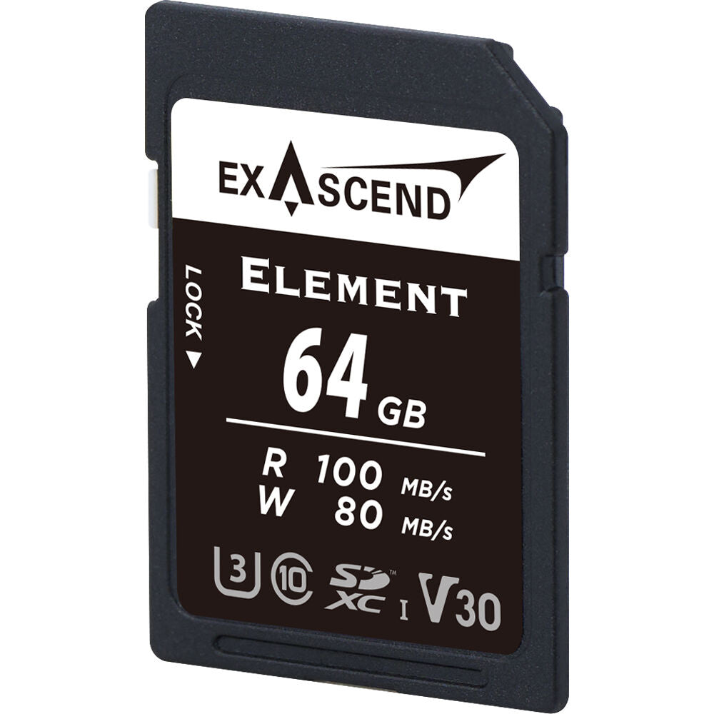 Exascend 64GB Element UHS-I SDXC Memory Card