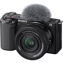 Sony ZV-E10 Mirrorless Camera with 16-50mm f/3.5-5.6 II Lens (Black)