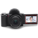 Sony ZV-E10 Mirrorless Camera with 16-50mm f/3.5-5.6 II Lens (Black)