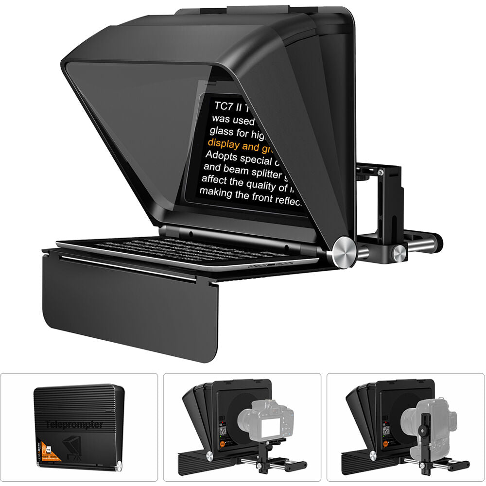 LENSGO TC7II Portable Teleprompter for Cameras